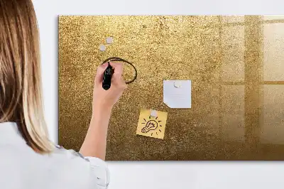 Beschreibbare Magnettafel in dekorativer Wandoptik