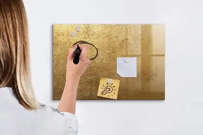 Beschreibbare Magnettafel in dekorativer Wandoptik