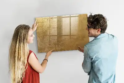 Beschreibbare Magnettafel in dekorativer Wandoptik