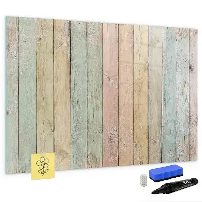 Schreib-Magnettafel bunte Bretter