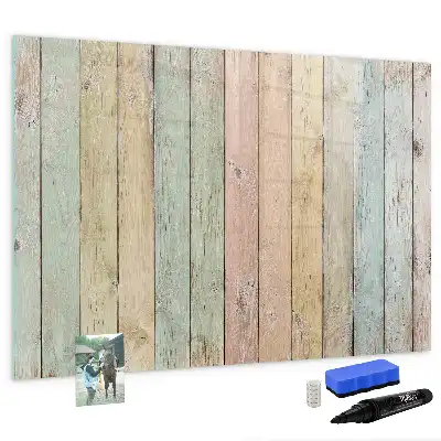 Schreib-Magnettafel bunte Bretter