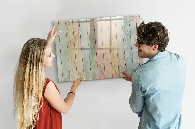 Schreib-Magnettafel bunte Bretter