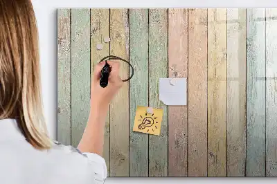 Schreib-Magnettafel bunte Bretter