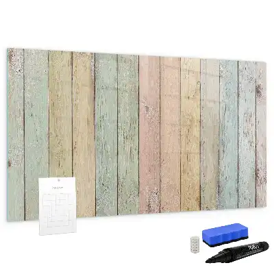 Schreib-Magnettafel bunte Bretter