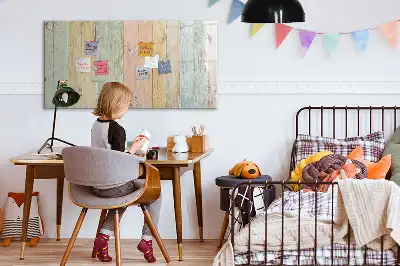 Schreib-Magnettafel bunte Bretter