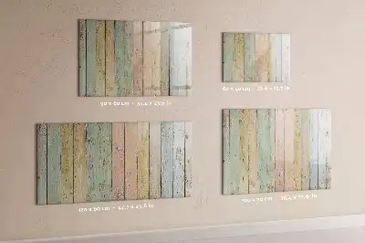 Schreib-Magnettafel bunte Bretter
