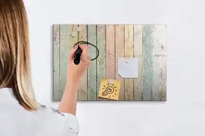Schreib-Magnettafel bunte Bretter