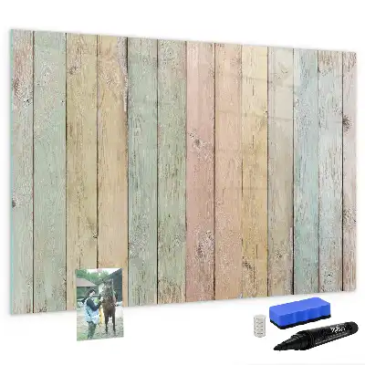 Schreib-Magnettafel bunte Bretter