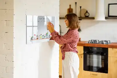 Wochenplaner als beschreibbare Magnettafel