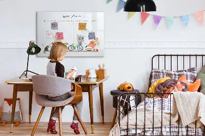 Wochenplaner als beschreibbare Magnettafel