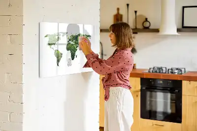 Ökologische Weltkarte als magnetische Schreibtafel