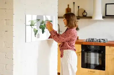 Ökologische Weltkarte als magnetische Schreibtafel