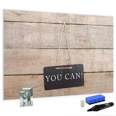 Schreib-Magnettafel mit dem Text Du schaffst das!