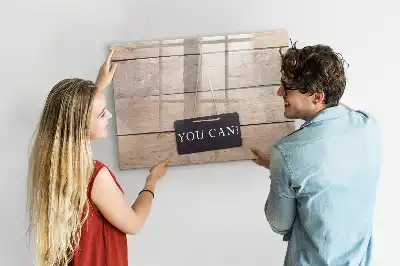 Schreib-Magnettafel mit dem Text Du schaffst das!