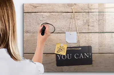 Schreib-Magnettafel mit dem Text Du schaffst das!
