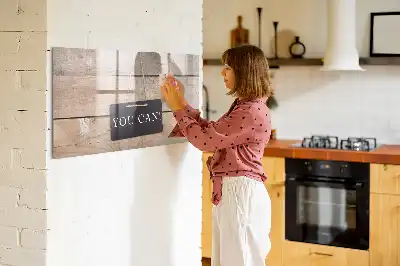 Schreib-Magnettafel mit dem Text Du schaffst das!