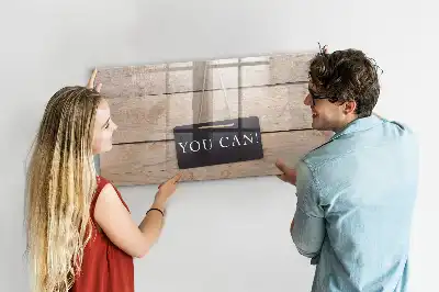 Schreib-Magnettafel mit dem Text Du schaffst das!