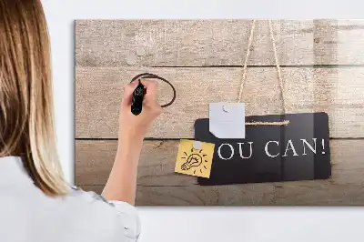 Schreib-Magnettafel mit dem Text Du schaffst das!