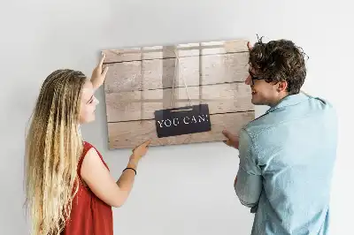 Schreib-Magnettafel mit dem Text Du schaffst das!