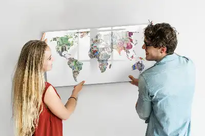 Magnettafel beschreibbar mit Banknotenmotiv
