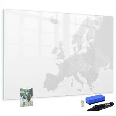 Magnettafel mit Europa-Karte zum Beschriften