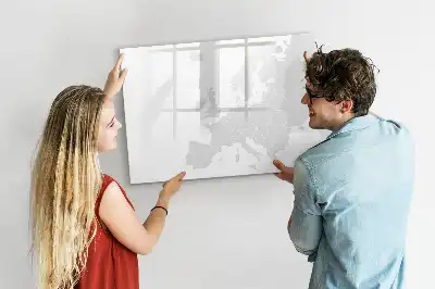 Magnettafel mit Europa-Karte zum Beschriften