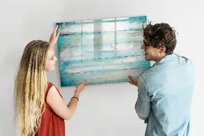 Beschreibbare Magnettafel in Blau