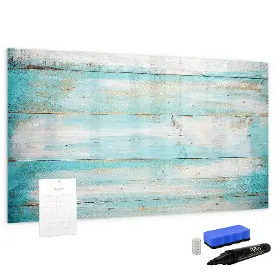 Beschreibbare Magnettafel in Blau