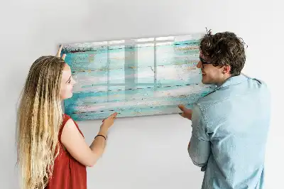 Beschreibbare Magnettafel in Blau