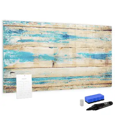 Schreib-Magnettafel in gestreifter Holzoptik
