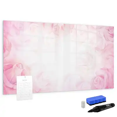 Schreib-Magnettafel mit Rosen-Abstraktion