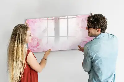 Schreib-Magnettafel mit Rosen-Abstraktion