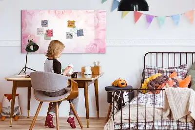 Schreib-Magnettafel mit Rosen-Abstraktion
