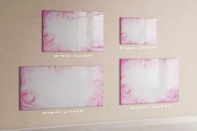 Schreib-Magnettafel mit Rosen-Abstraktion
