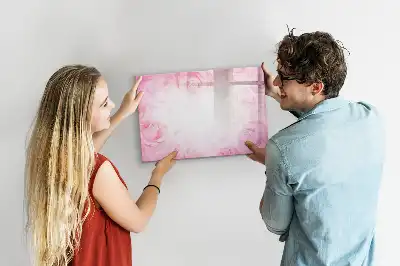 Schreib-Magnettafel mit Rosen-Abstraktion