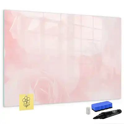 Beschreibbare Magnettafel mit Motiv blühende Rosen