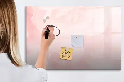 Beschreibbare Magnettafel mit Motiv blühende Rosen
