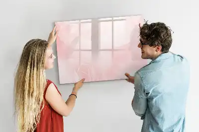 Beschreibbare Magnettafel mit Motiv blühende Rosen
