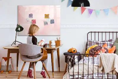 Beschreibbare Magnettafel mit Motiv blühende Rosen