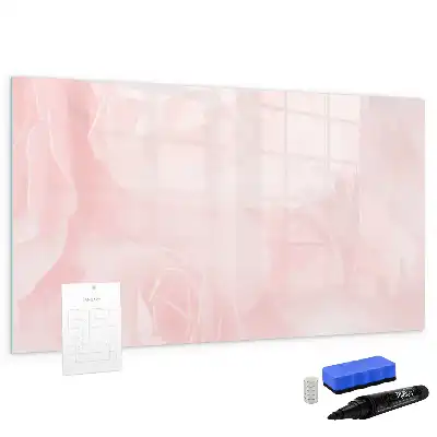 Beschreibbare Magnettafel mit Motiv blühende Rosen