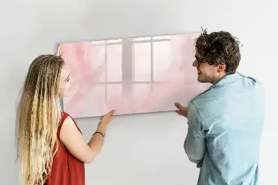 Beschreibbare Magnettafel mit Motiv blühende Rosen