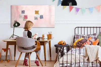 Beschreibbare Magnettafel mit Motiv blühende Rosen
