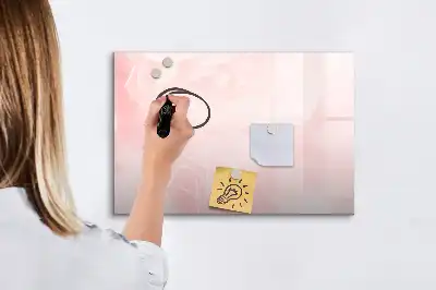 Beschreibbare Magnettafel mit Motiv blühende Rosen
