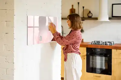 Beschreibbare Magnettafel mit Motiv blühende Rosen
