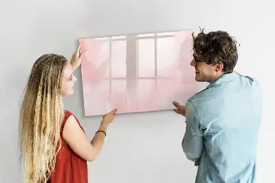Beschreibbare Magnettafel mit Motiv blühende Rosen