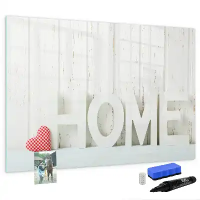 Beschreibbare Magnettafel Text Zuhause