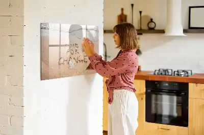 Schreib-Magnettafel mit Motiv Zitat am Strand