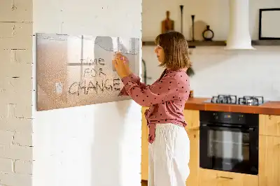 Schreib-Magnettafel mit Motiv Zitat am Strand