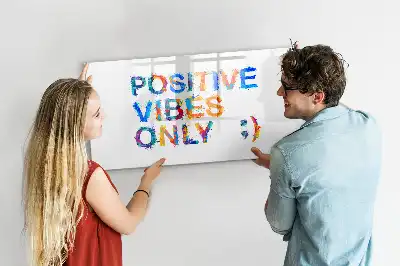 Schreib-Magnettafel mit positivem Zitat