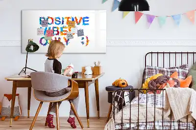 Schreib-Magnettafel mit positivem Zitat